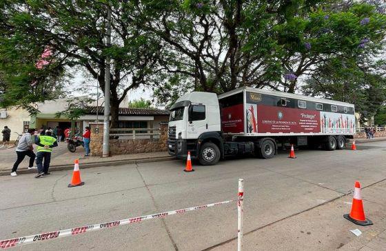 camion en hospital