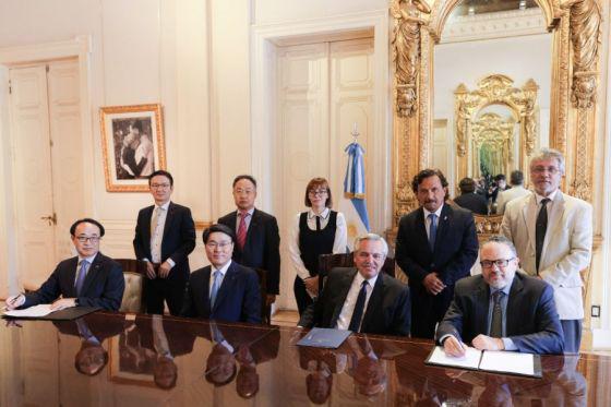 81289-el-gobernador-saenz-y-directivos-de-posco-confirmaron-al-presidente-el-inicio-de-la-planta-comercial-de-litio