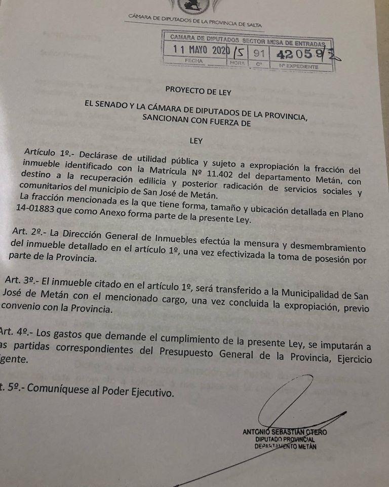 proyecto de ley