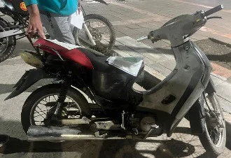 La moto fue recuperada por la policía