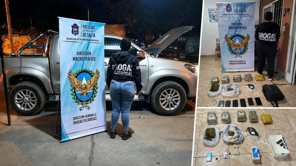 Operativo antidrogas en Salta